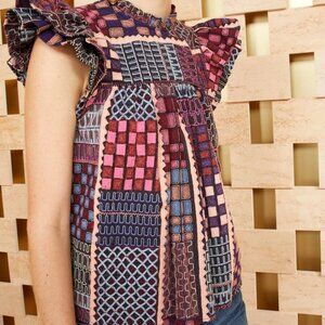 NWOT ULLA JOHNSON Nanna Top in Ametrine XXS $650